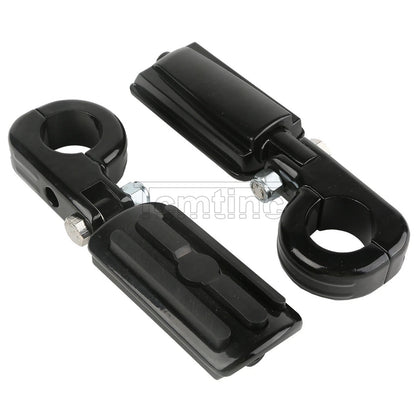 1 1/4" Engine Guards Foot Pegs for Harley