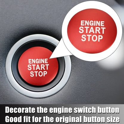 Engine Start Stop Button Cover for Toyota Camry (2018-2023) - Aluminum Red
