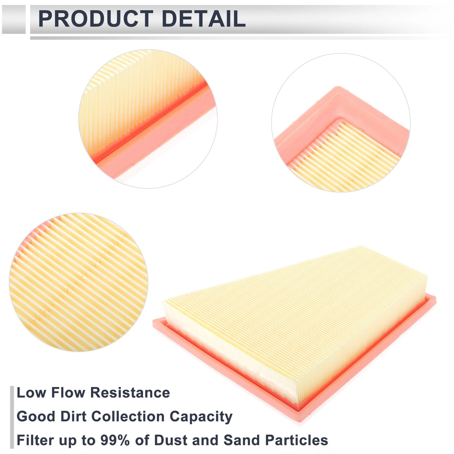 Engine Air Filter for BMW X1 2.0L (2012-2015) 1 Pcs