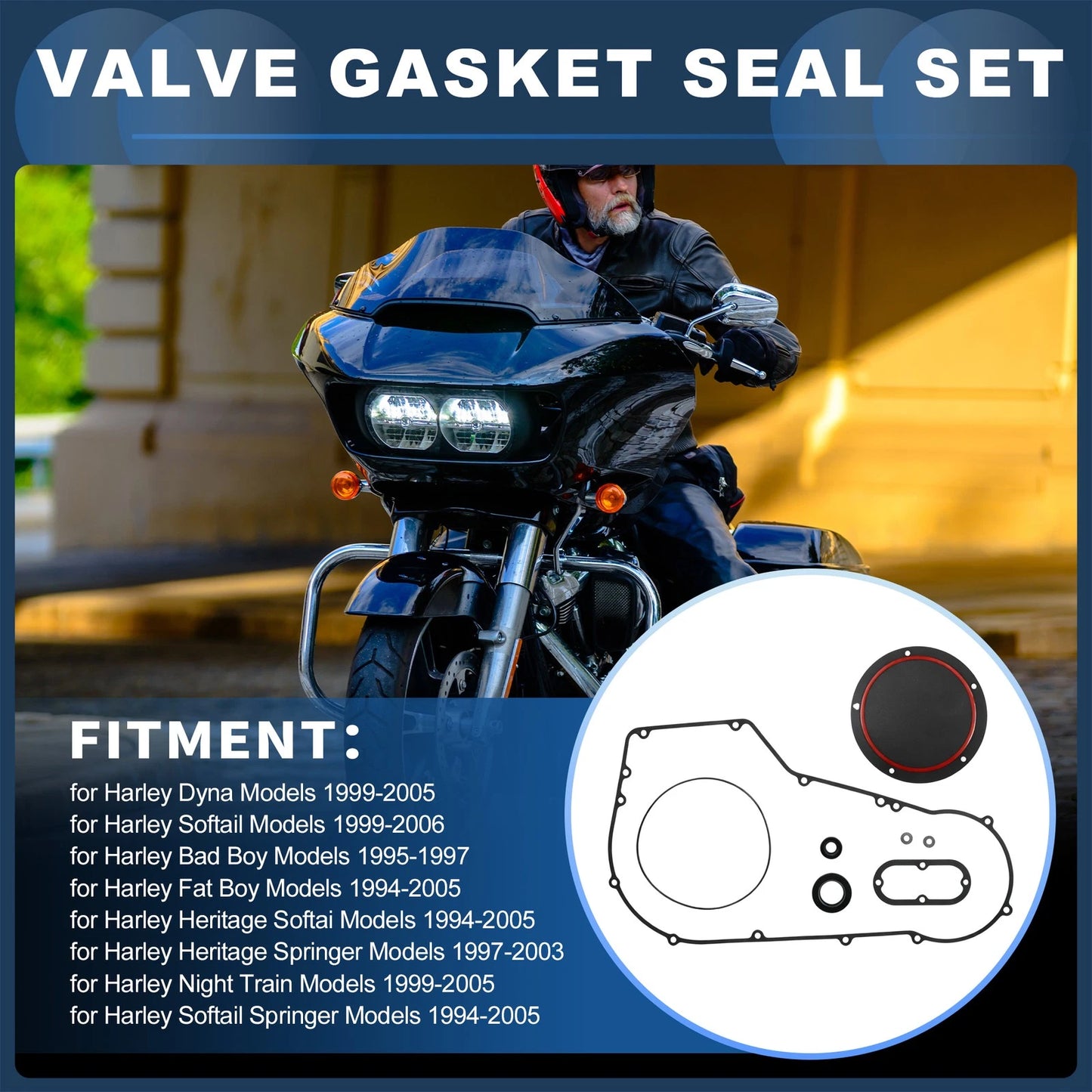 Primary Cover Gasket Kit for Harley Dyna (1999–2005)