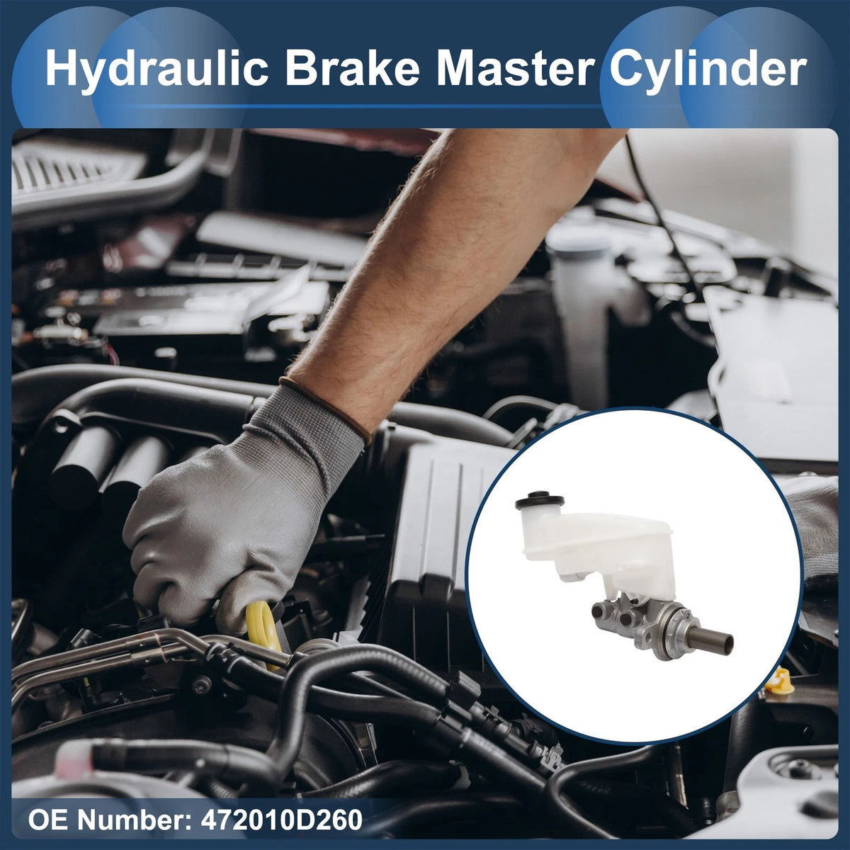 Brake Master Cylinder with Reservoir for Toyota Yaris (2006–2014)