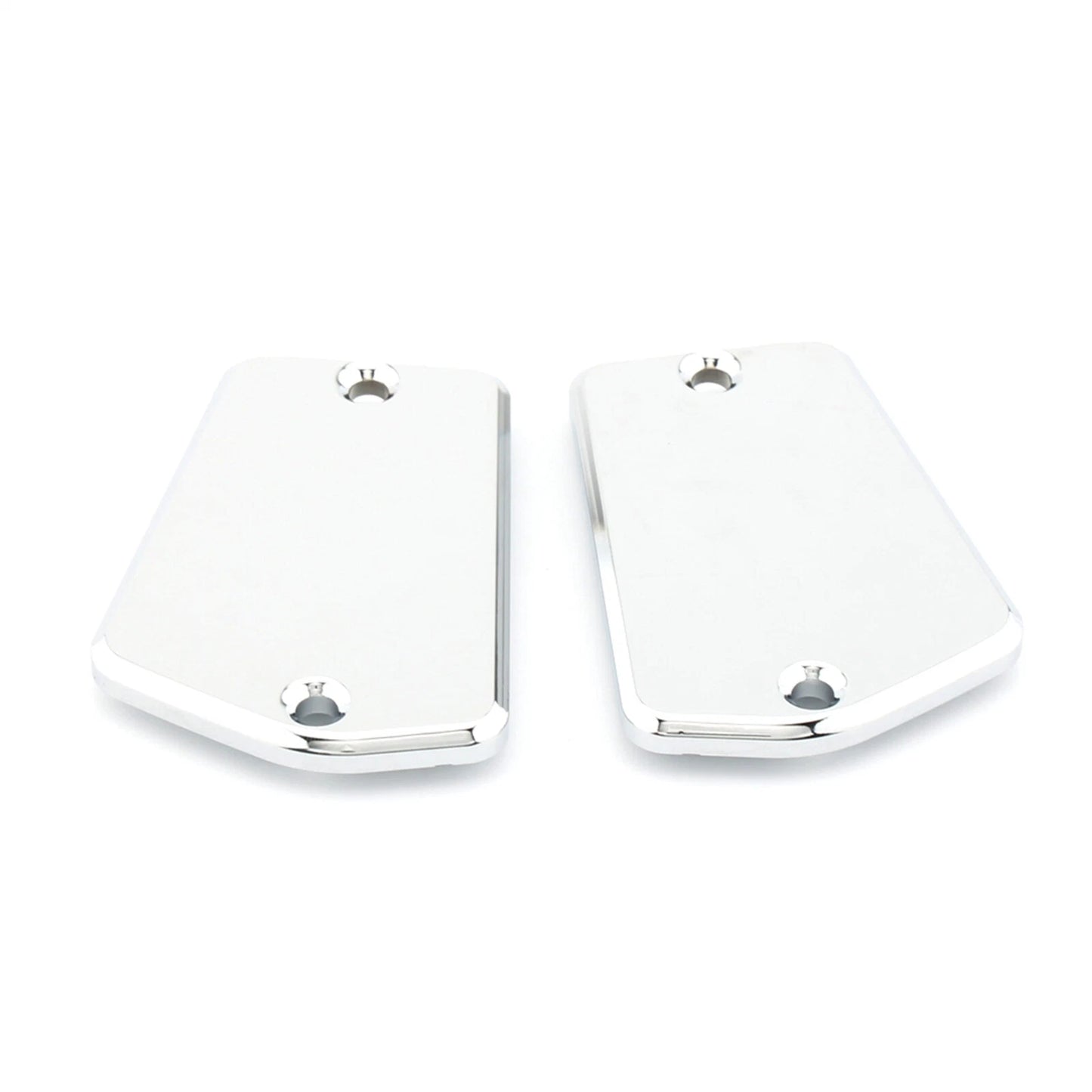 2 x Fluid Reservoir Cap Covers for Yamaha V-Max 1200 (1994-2007) Silver