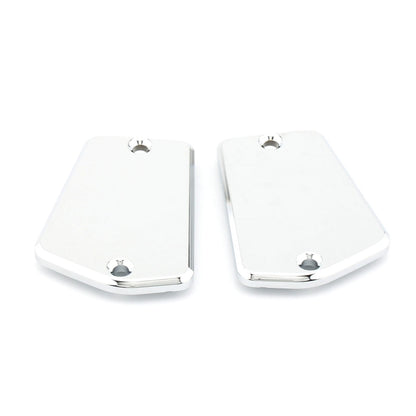 2 x Fluid Reservoir Cap Covers for Yamaha V-Max 1200 (1994-2007) Silver
