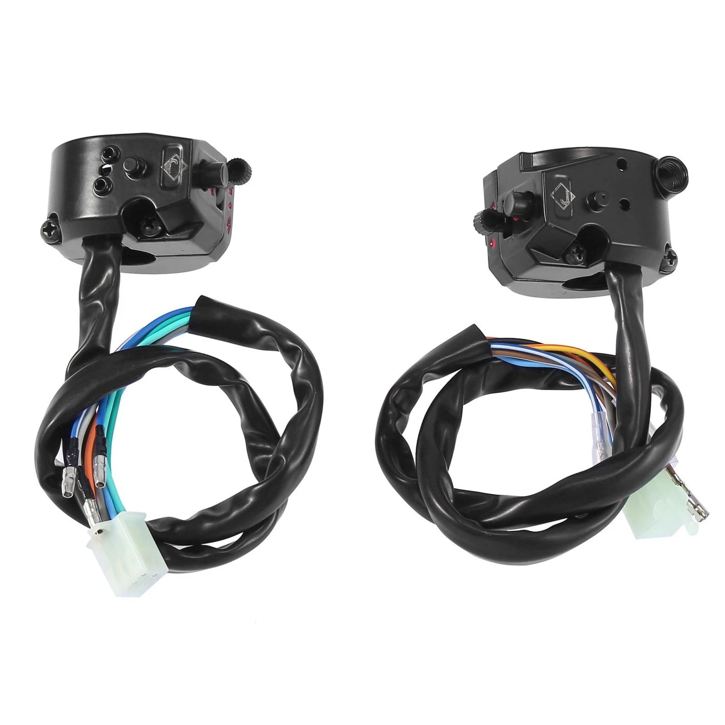 2 x Handle Bar Indicator Control Switch for Motorbike Motorcycle