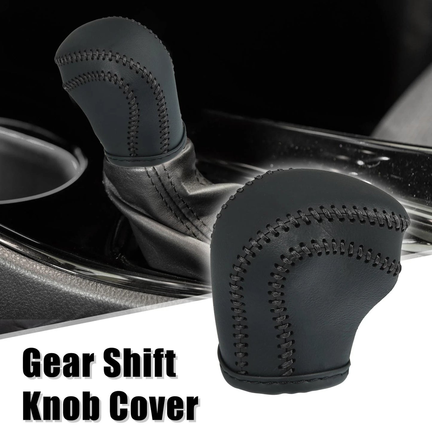 Black Gear Shift Knob Cover for Toyota C-HR (2017-2021)