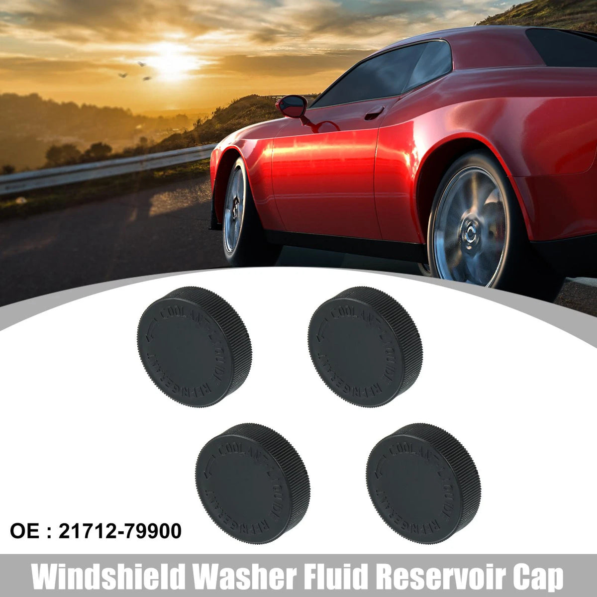 4pcs Windshield Washer Fluid Reservoir Cap for INFINITI Q70 (14-17)