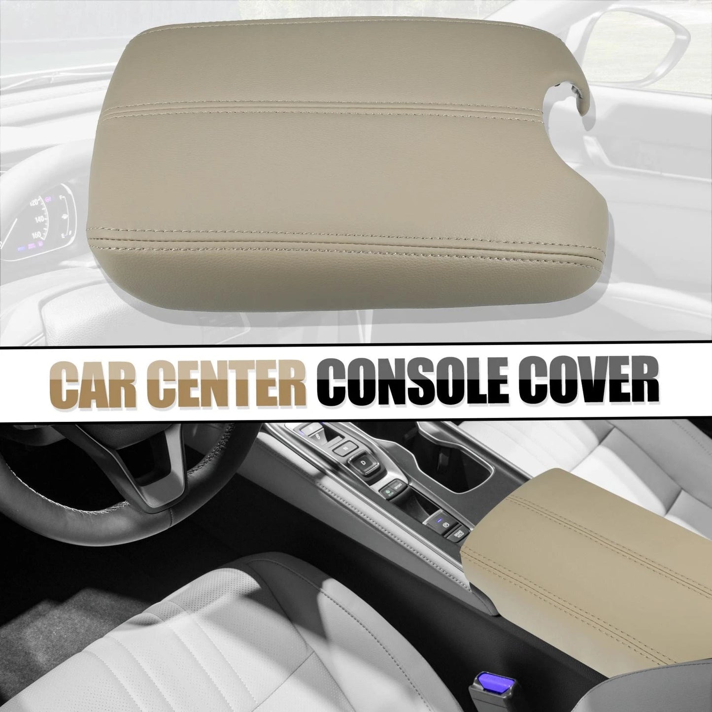 Center Console Cover for Honda Accord (2008-2012) - Beige