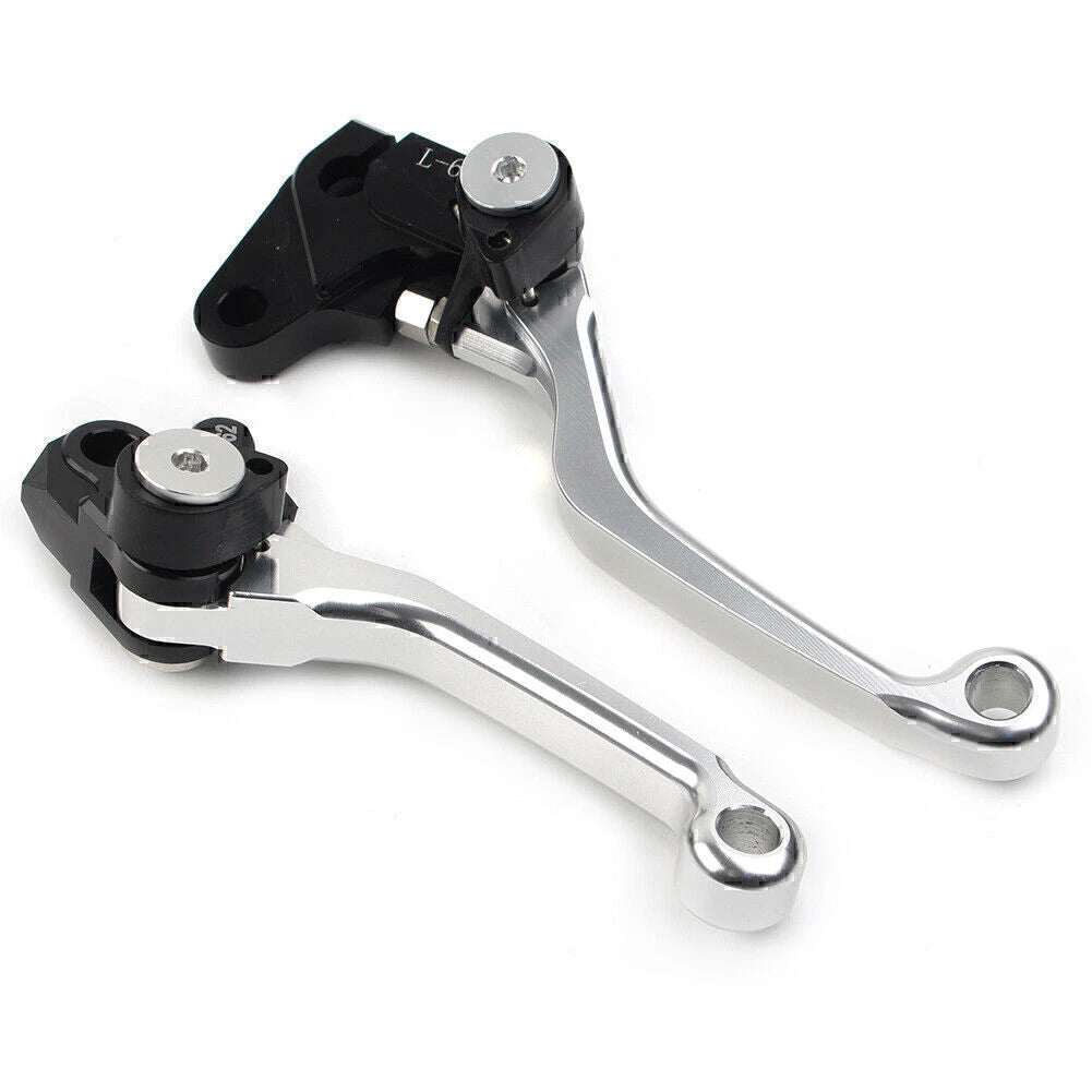 Silver Pivot Brake Clutch Levers for YAMAHA WR 250F WR 450F (2001-2016)