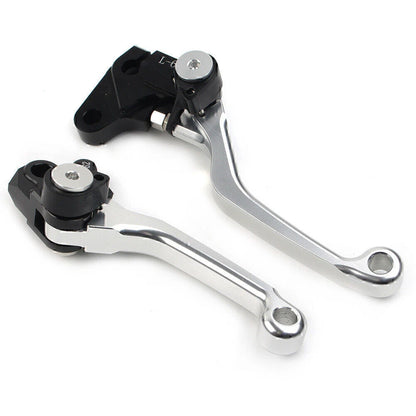 Silver Pivot Brake Clutch Levers for YAMAHA WR 250F WR 450F (2001-2016)