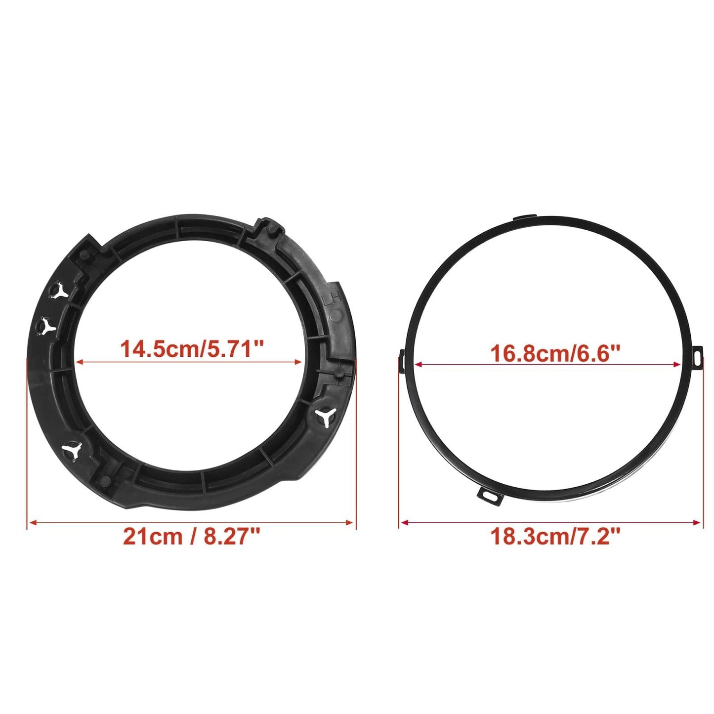 7 Inch Headlight Mounting Bracket Set for Jeep Wrangler JK (2007-2017)