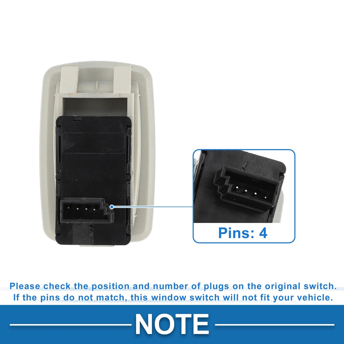 Power Window Switch for BMW 525i 2004-2005 2.5L L6 - Gas (2004-2005)