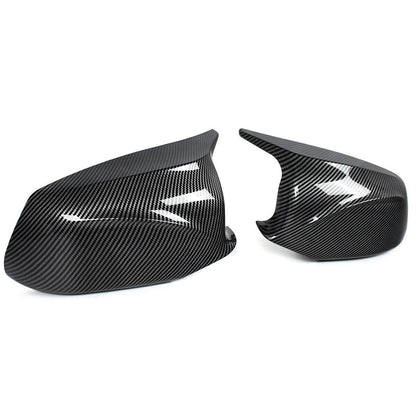 2 x Carbon Look Door Side Mirror Cover Caps for BMW F10 Sedan (2011-2013)