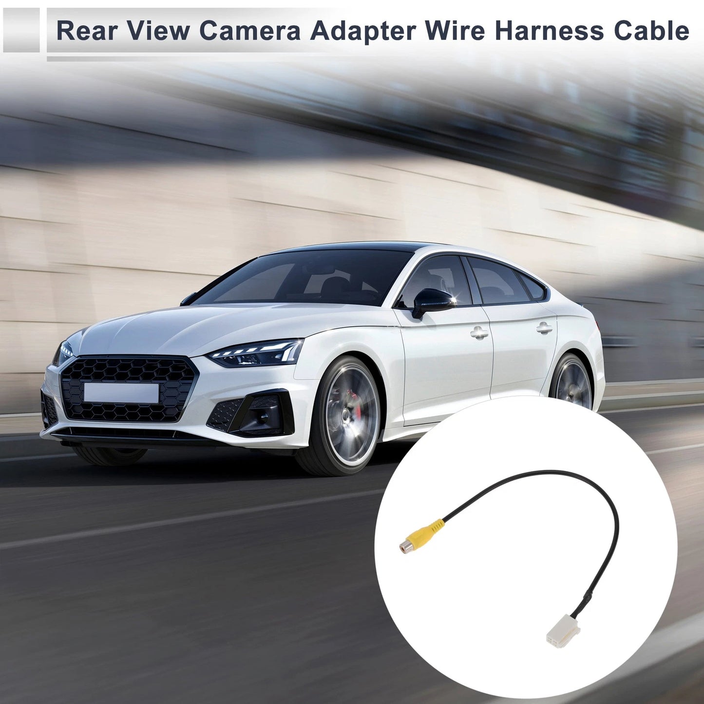 Rear View Camera Adapter Wire Harness Cable 1 Pcs RCA 4P for Toyota