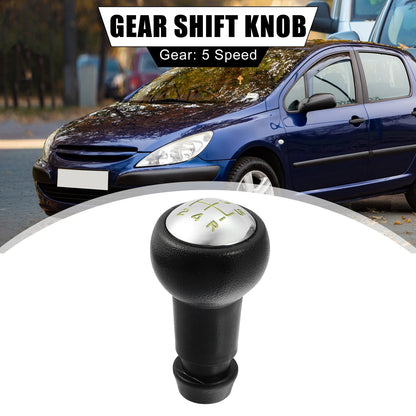 Gold Tone Black Gear Stick Shift Knob for Peugeot 106, 107, Citroen C2, C3, C4
