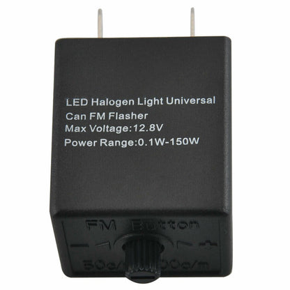 3 Pin Adjustable Flasher Rate LED Indicator Relay for Car Bike Turn Signal Light
