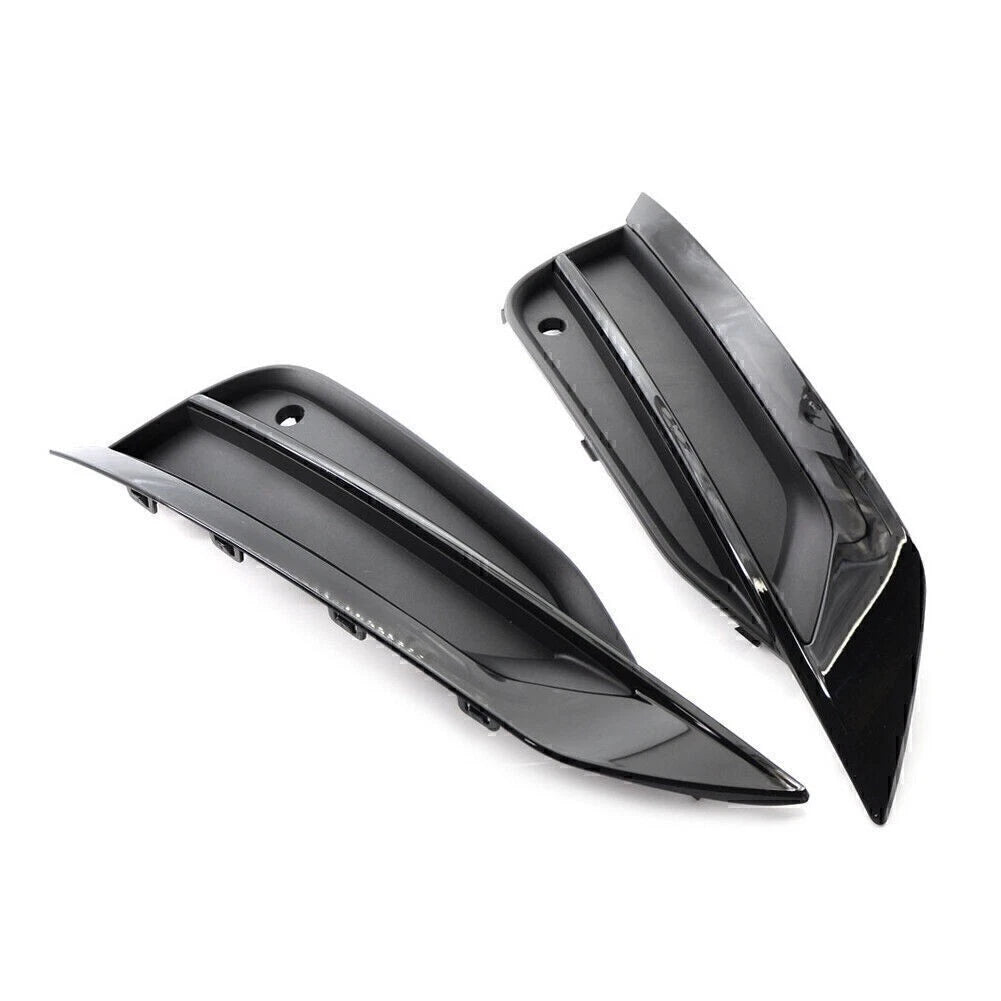 Front Bumper Fog Light Grille for VOLVO S90 V90 (2016-2019) Left & Right Black