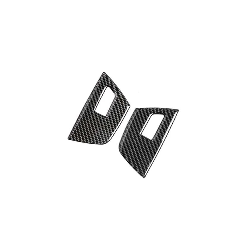 Carbon Fiber Door Window Switch Buttons Cover Trim Fit For BMW X3 X4 2018-2021
