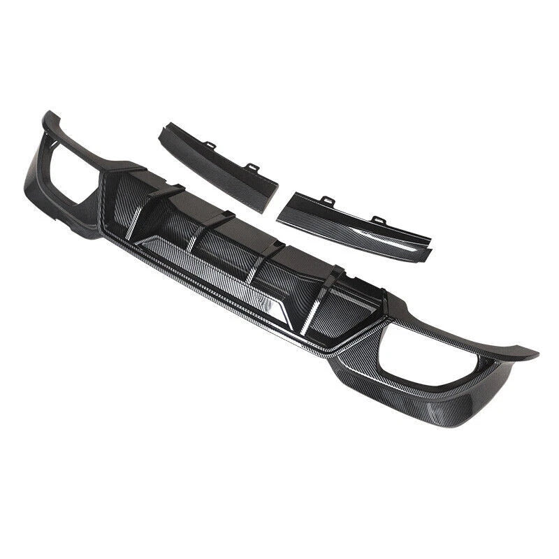 Carbon Fiber Look Rear Bumper Lip Diffuser for BMW 3 Series G20 (2019-2022)