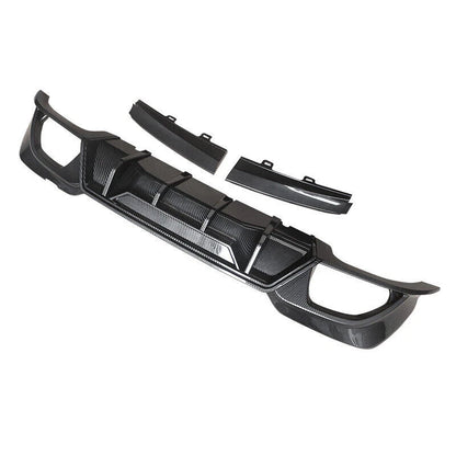 Carbon Fiber Look Rear Bumper Lip Diffuser for BMW 3 Series G20 (2019-2022)