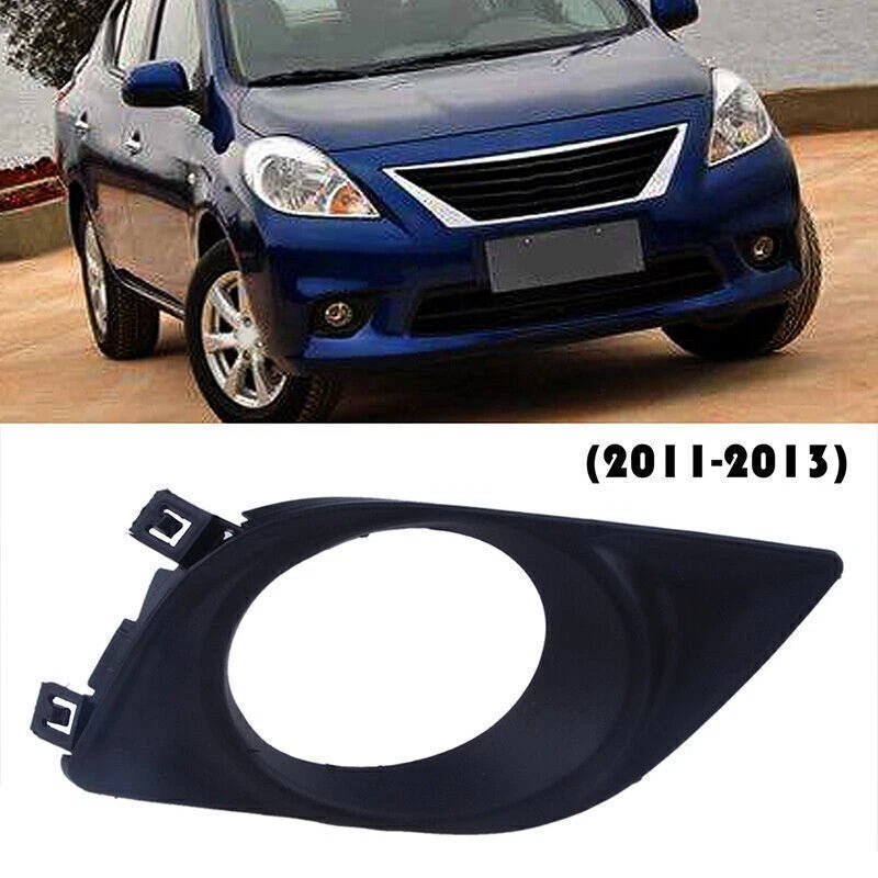 Right Passenger Bumper Fog Light Bezel Cover for Nissan Versa Sunny (2011-2013)