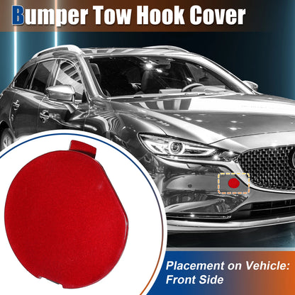 Red Front Bumper Tow Hook Cover for Mazda 6 Atenza (2018-2021)