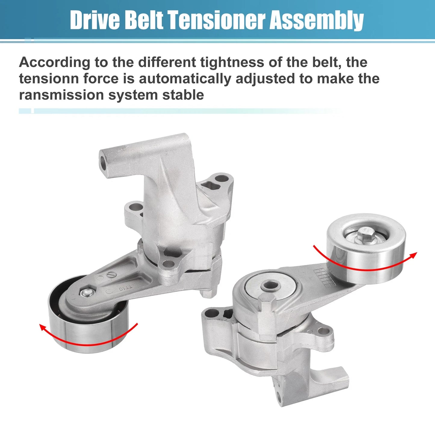 Belt Tensioner Pulley Assembly for Toyota Tacoma Base 2.7L (2005-2015)