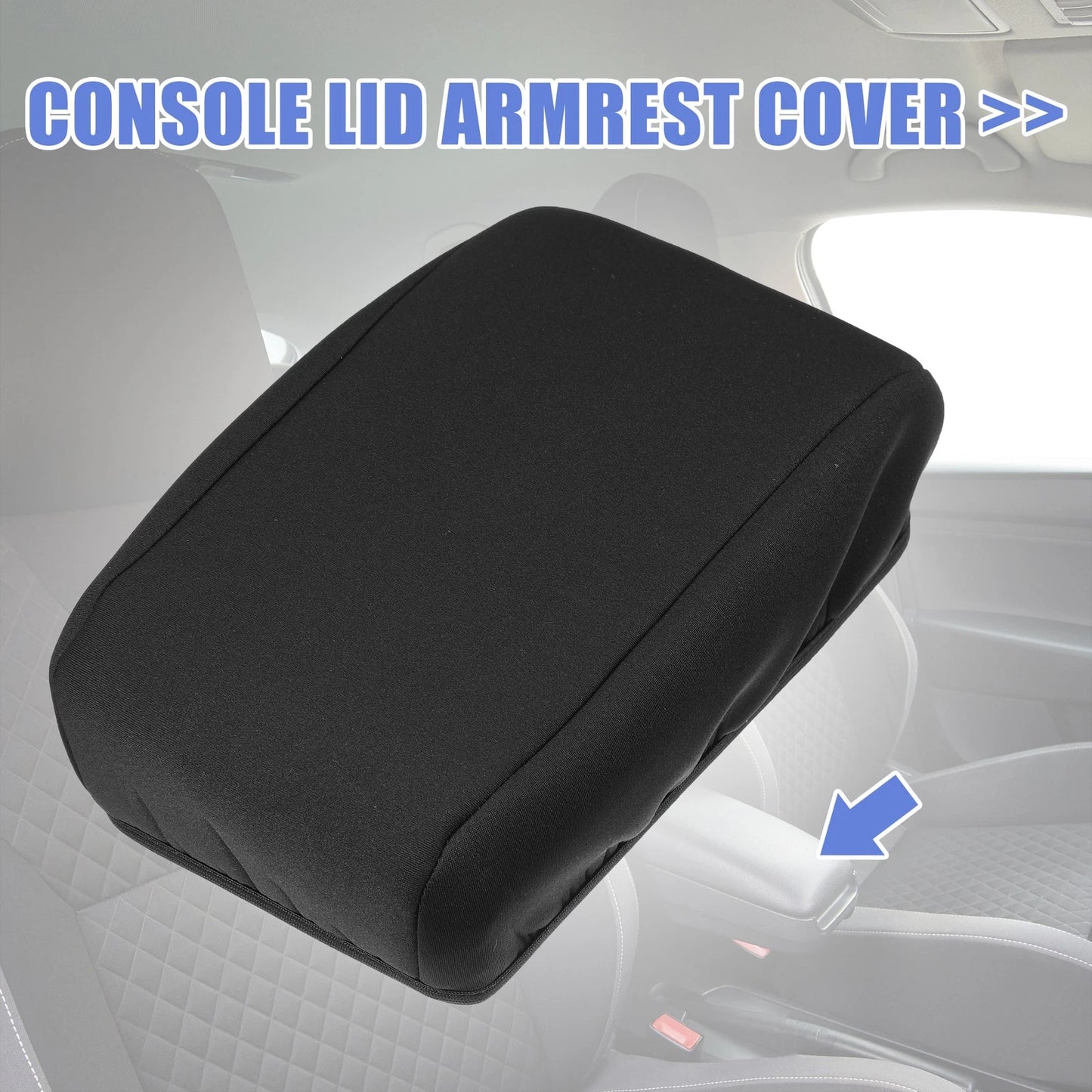 Center Console Armrest Cover for Subaru Forester (2015-2018) Black