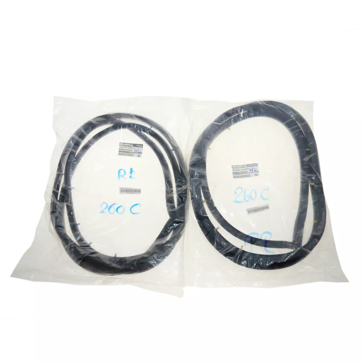 Rear Door Inner Weatherstrip x2 for Nissan Datsun 230/240C/260C 1971-1975