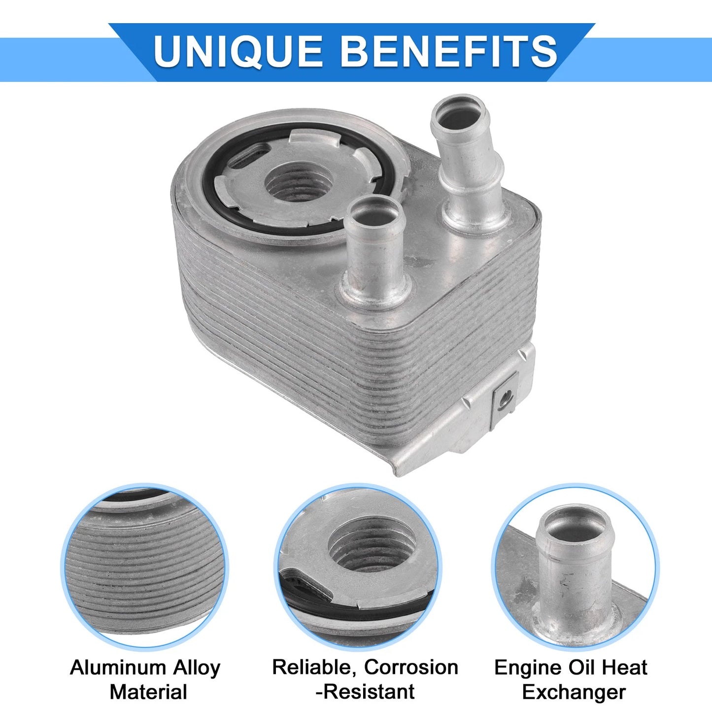 Oil Cooler with Seals for Jeep Compass Cherokee
