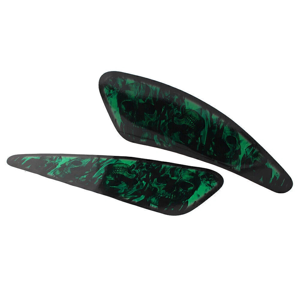 Green Skull Motorcycle Decals for Harley XL883 1200 (2004-2023)