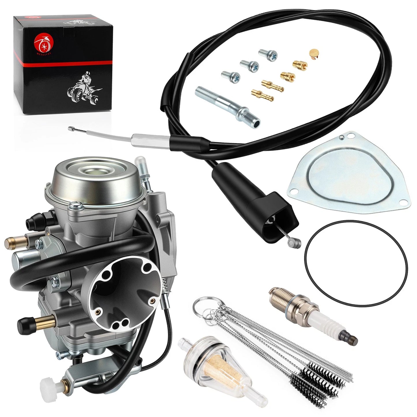 Carburetor & Throttle Cable for Suzuki Ozark 250 (2002–2007)