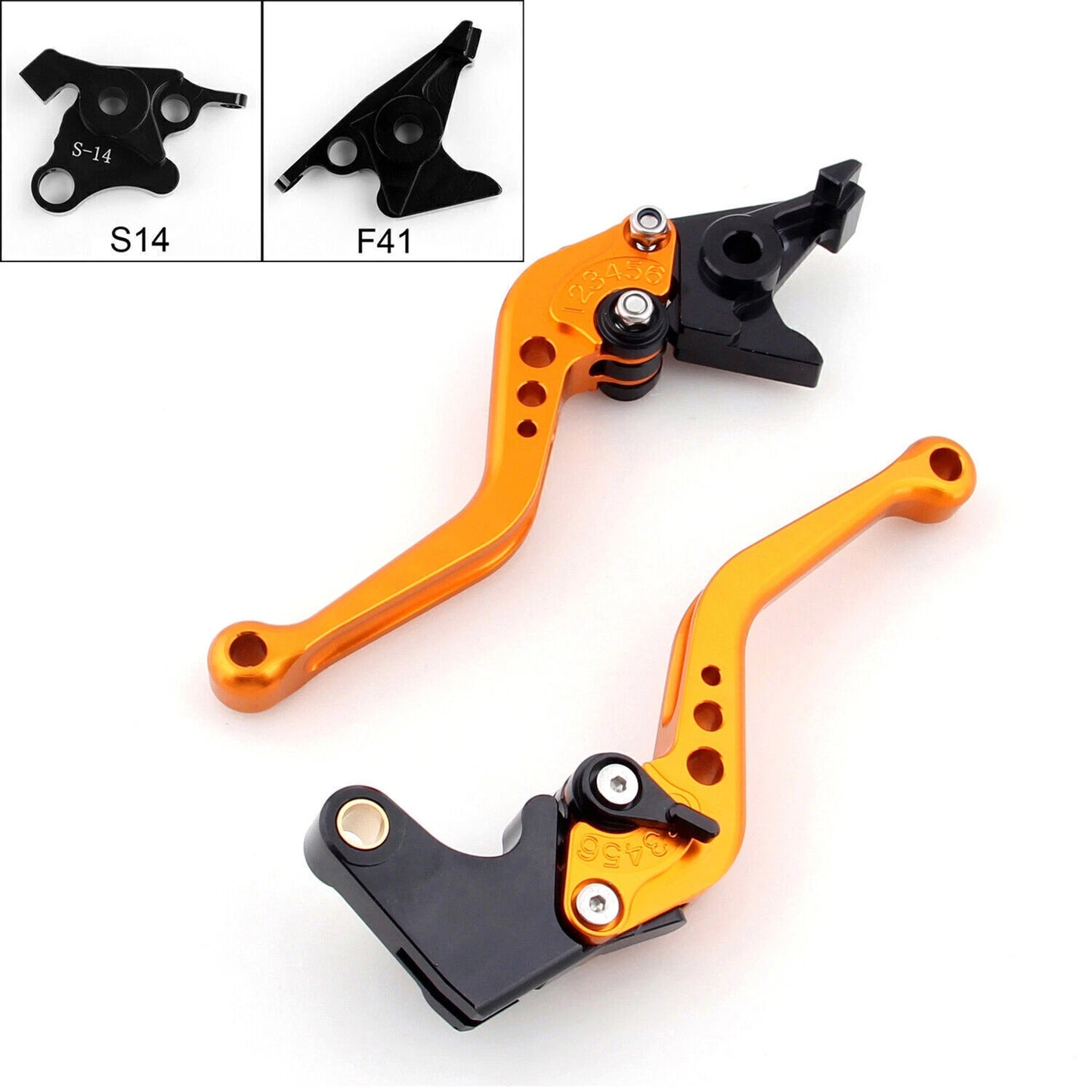 Brake Clutch Lever for Suzuki Hayabusa/GSXR1300 (2008-2014) Gold 2 x