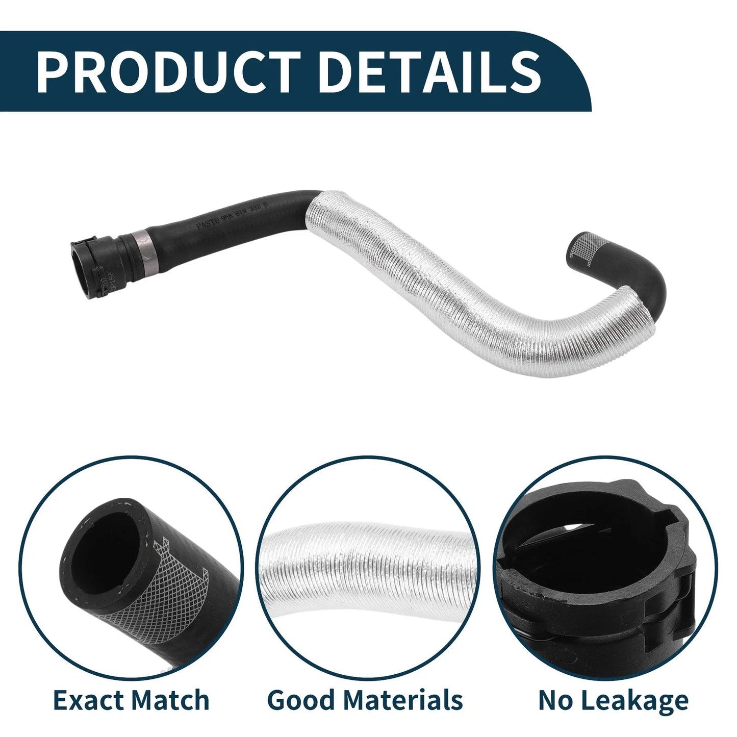 Radiator Hose for Porsche Macan Rubber Coolant Pipe