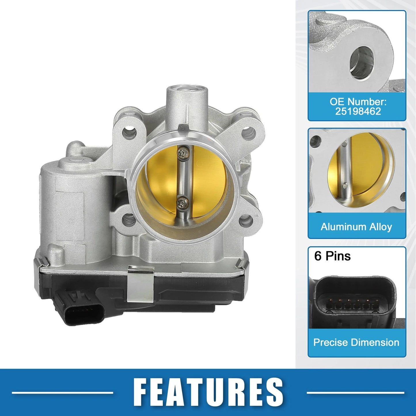 Throttle Body Actuator 1.2L L4 for Chevrolet Spark (2013-2015)