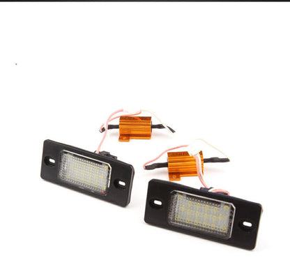 18 LED License Plate Lights for VW Touran, Touareg, Polo, Jetta (2011-2012) 2 x