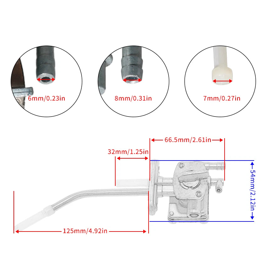 Fuel Petcock for Kawasaki KL250 Super Sherpa 250 (1997-2010)