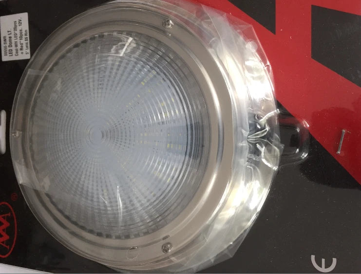 LED Dome Light Stainless Steel Red/White Combo for Marine, Boat, PWC