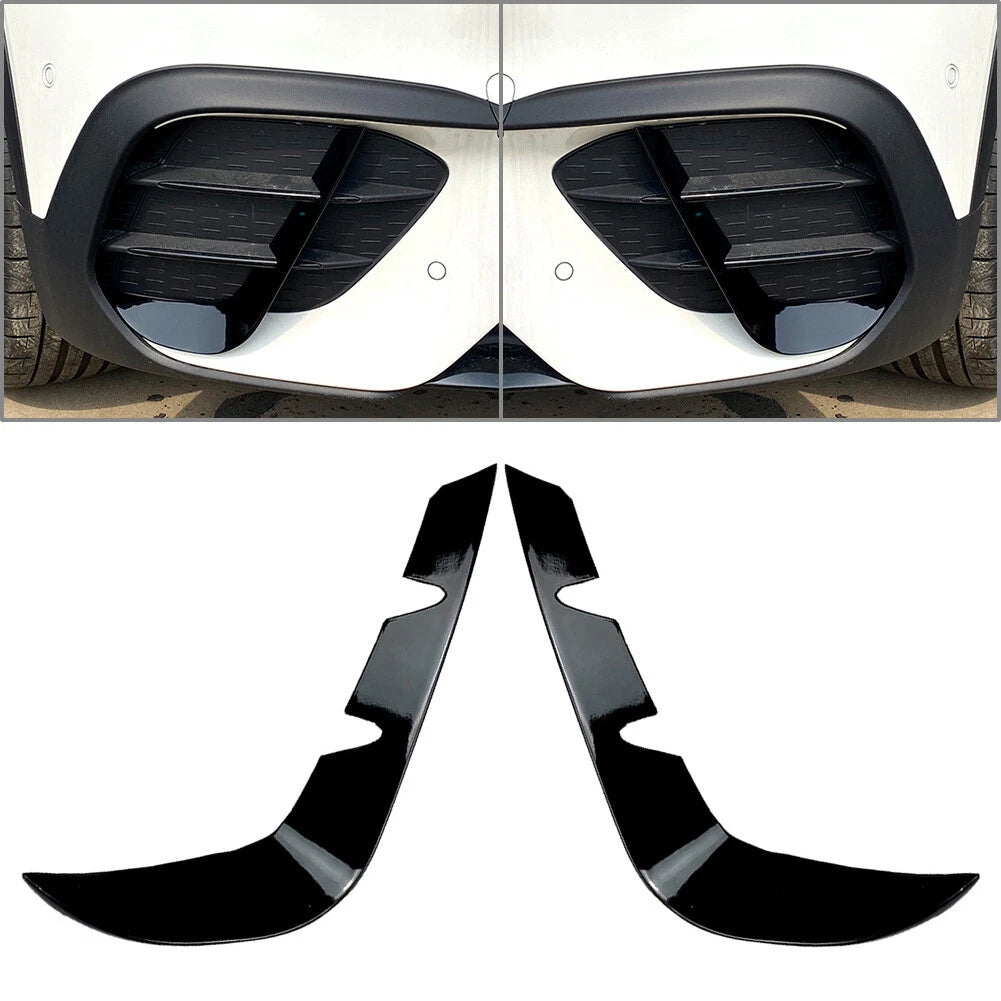 Front Bumper Canards Lip Splitter Fins for Mercedes Benz GLB-Class (2020-2022)