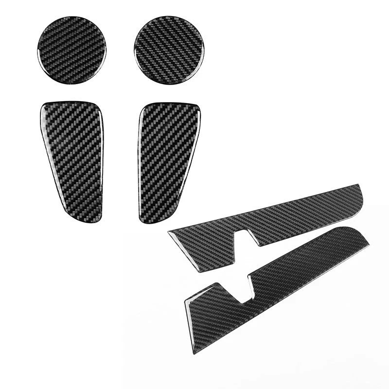 Soft Carbon Fiber Front/Rear Door Groove Mat Stickers For Toyota Corolla 19-24