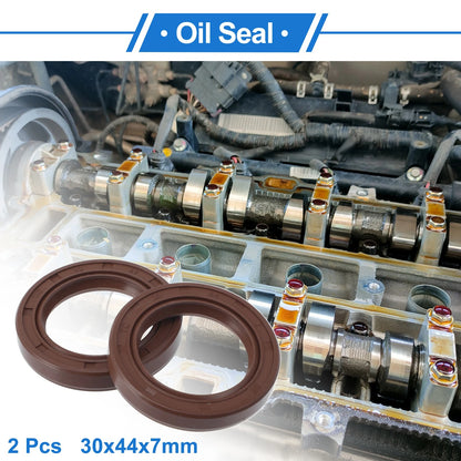 Oil Seal 30x44x7mm FKM Brown 2 x Seal Ring