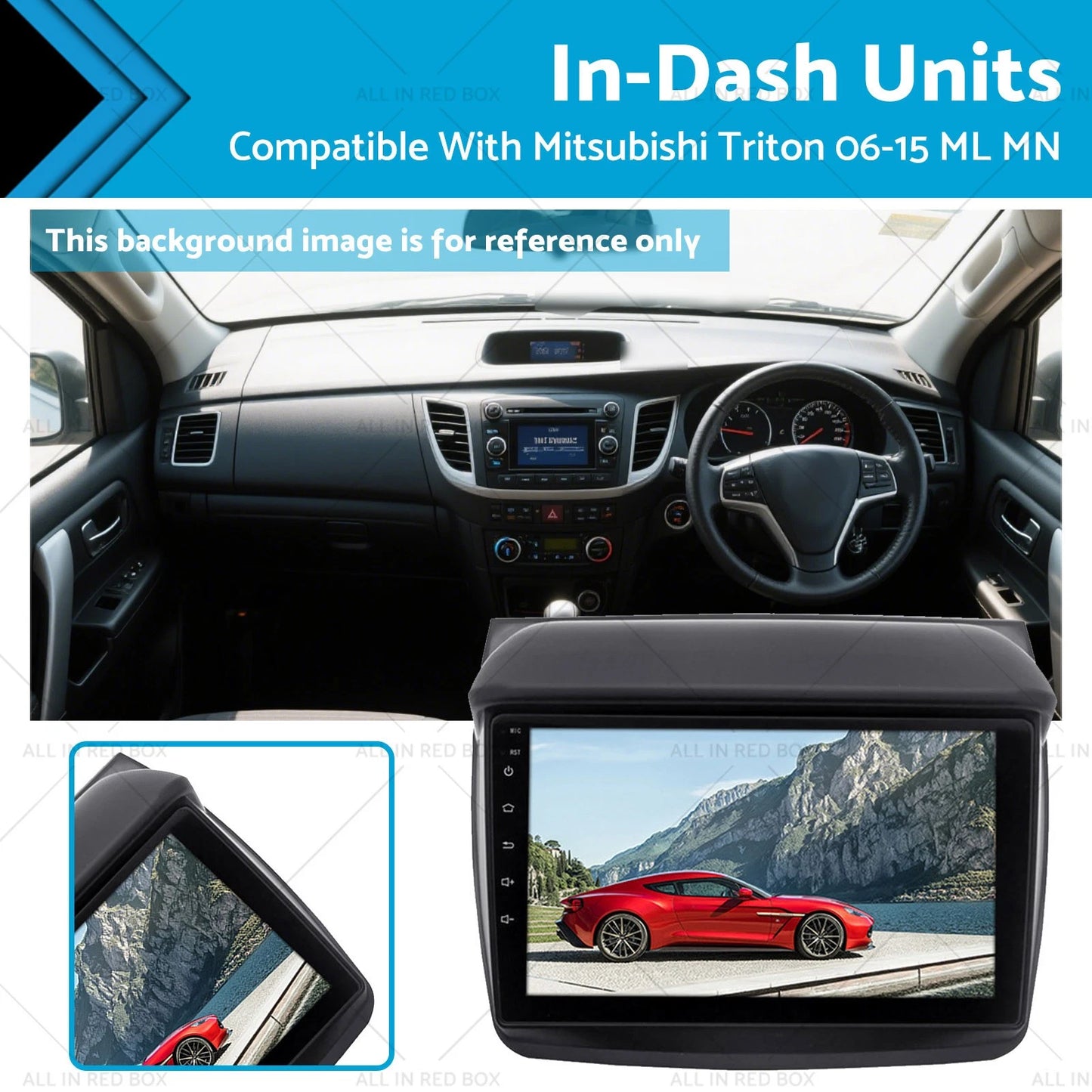 In-Dash CarPlay GPS Stereo for Mitsubishi Triton (2006-2015)