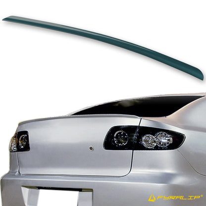 27C Nordic Green Boot Lip Spoiler for Mazda 3 BK (2003-2009)