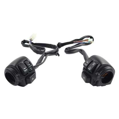 Handlebar Control Switches & Wiring Harness for Harley Softail, Dyna, Sportster