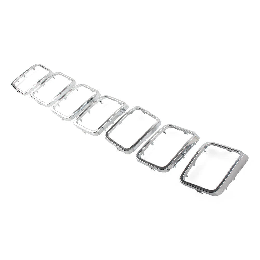 7x Front Grille Cover Inserts for Jeep Grand Cherokee (2017-2021)