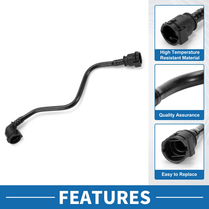 Radiator Hose for BMW 530e 2018-2022 Plastic Black 1 x Piece