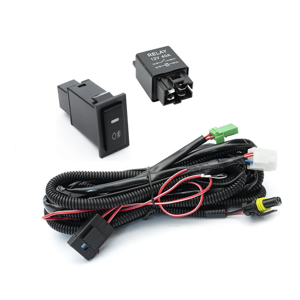 Fog Light Wiring Harness Kit 40A Relay & Switch for Toyota Lexus