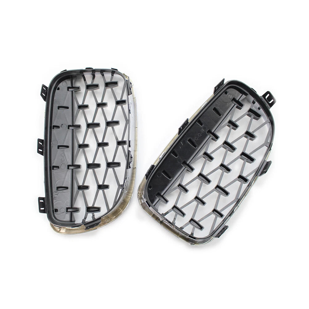 Chrome Black Diamond Front Kidney Grill for BMW 1 Series (2004-2013)