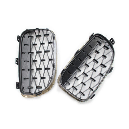 Chrome Black Diamond Front Kidney Grill for BMW 1 Series (2004-2013)