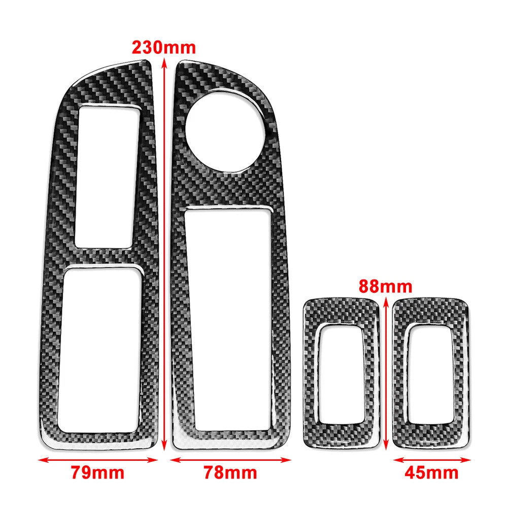 Window Lift Switch Cover Trim for Chrysler 300 300C (2005-2007) Black