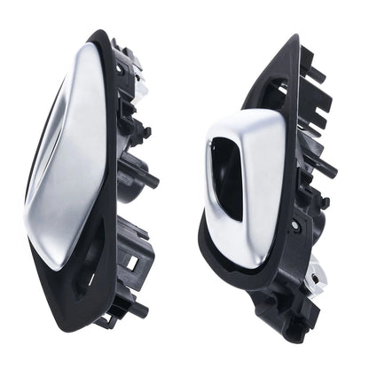 2 x Front Left & Right Inner Door Handle Silver for Chevrolet Camaro (2016–2020)